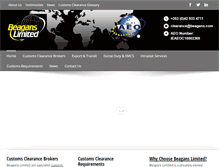 Tablet Screenshot of beagans.com